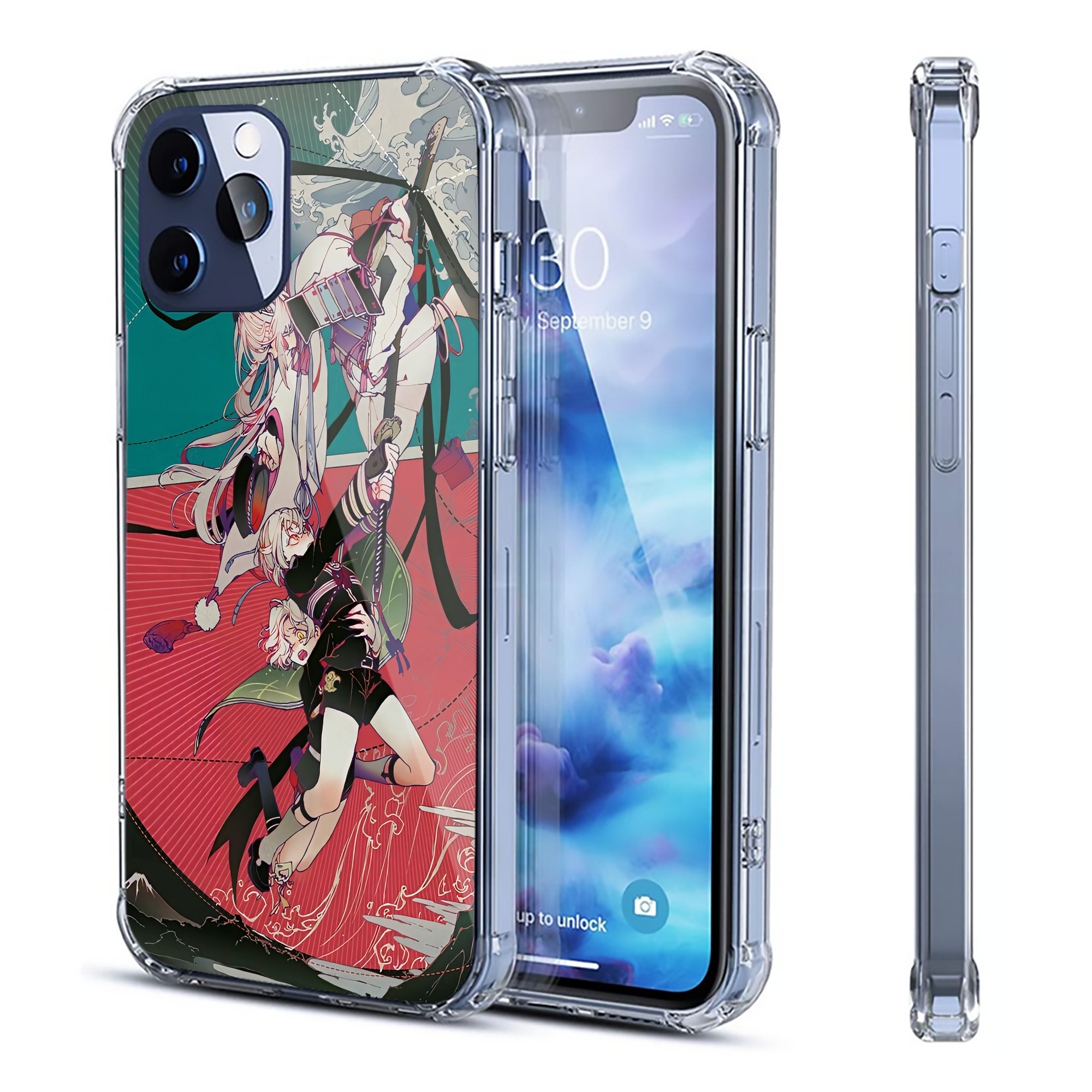 （画像用） 刀剣乱舞 Touken Ranbu 【iPhone 12シリーズ対応】透明スマホケース（クリアソフトケース）